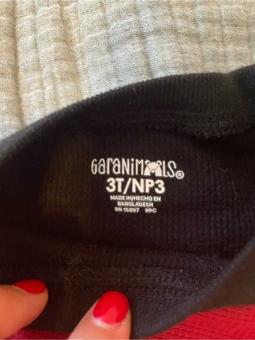 GAP Red Firetruck Sweatshirt with Two Waffle Tees